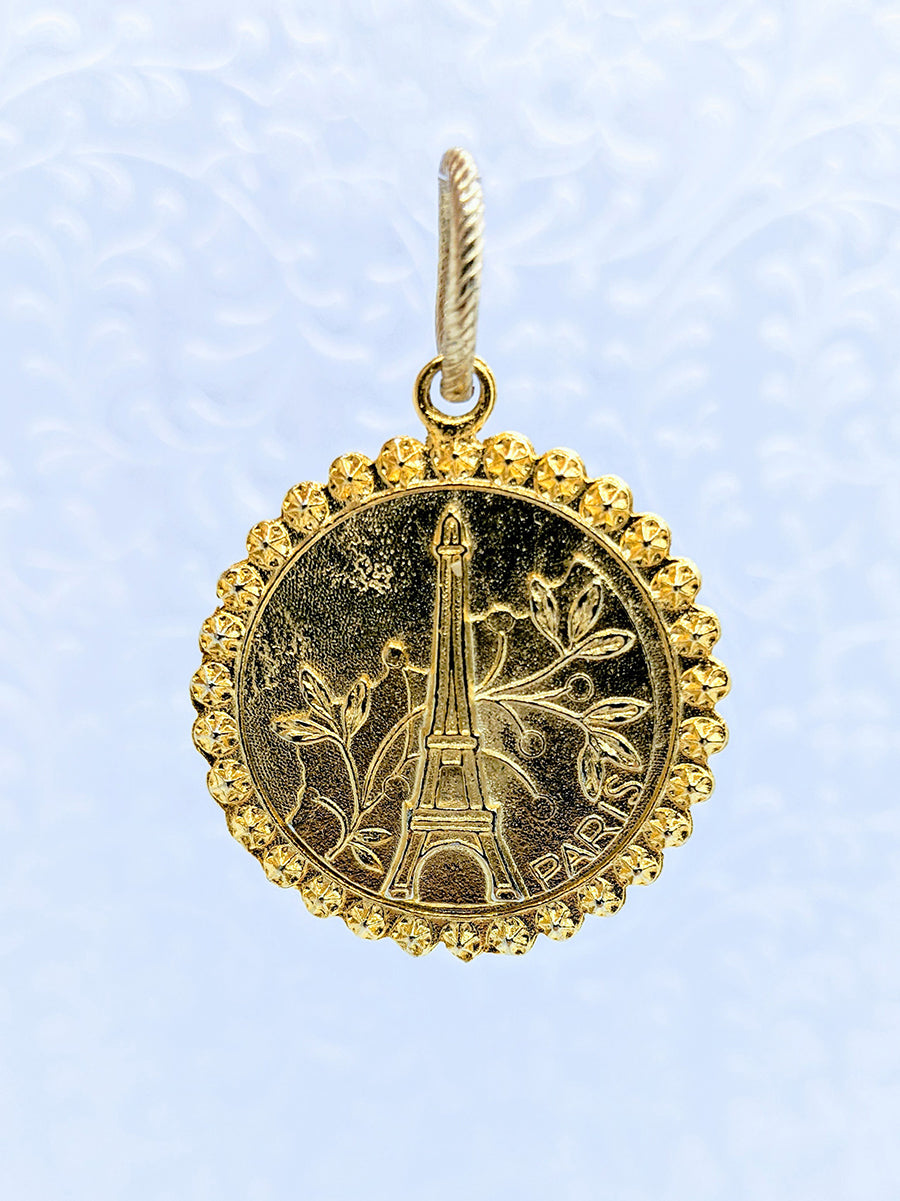 Pewter Eiffel Tower pendant (available in pewter or gold plate over pewter)