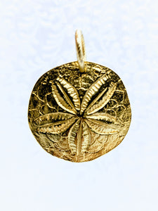 Pewter Sand Dollar pendant (available in pewter or gold plate over pewter)