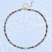 Load image into Gallery viewer, Single Pearl Sparkle Necklaces (Six colors to choose from)
