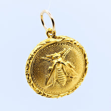 Load image into Gallery viewer, Bee pendant (available in pewter or gold plate over pewter)
