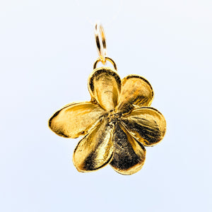 Gold Flower pendant (available in pewter or gold plate over pewter)