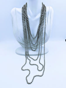 Stainless steel bead chains (many lengths available) FREE bracelet with purchase of a necklace