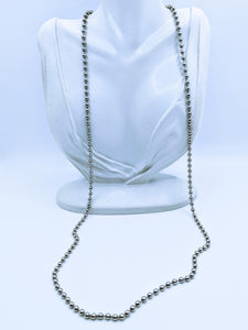 Stainless steel bead chains (many lengths available) FREE bracelet with purchase of a necklace