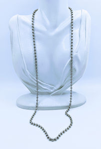 Stainless steel bead chains (many lengths available) FREE bracelet with purchase of a necklace