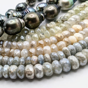 Single Tahitian pearl and gemstone bracelet(s)