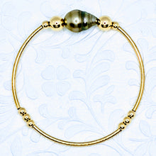 Load image into Gallery viewer, Single Tahitian or Freshwater pearl tube bracelets
