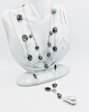 Load image into Gallery viewer, Tahitian multi-pearl drop necklace
