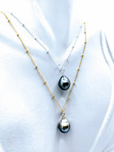 Load image into Gallery viewer, Single Tahitian Pearl necklace with removable pendant
