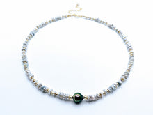 Load image into Gallery viewer, Set A .. Keshi &amp; Tahitian pearl earrings, bracelet and necklace. Pieces also sold separately!
