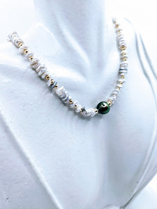 Set A .. Keshi & Tahitian pearl earrings, bracelet and necklace. Pieces also sold separately!