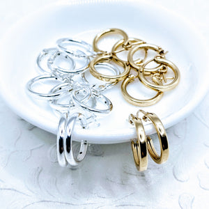 Ear hugger hoop earrings