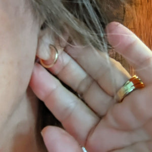Ear hugger hoop earrings