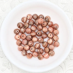 Gemstone stack bracelets (shown in Rhodochrosite)  .. sold together or separate. See gemstone options.