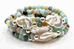 LaPlaya bracelet - choice of silver or gold accents