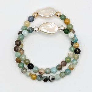 LaPlaya bracelet - choice of silver or gold accents