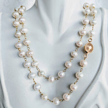 Load image into Gallery viewer, Freshwater pearl chain necklace
