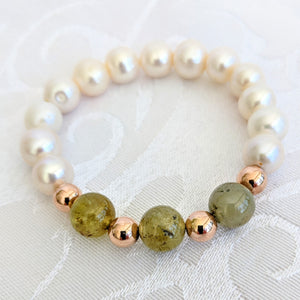Pearl with Tsavorite