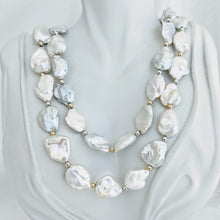 Load image into Gallery viewer, Long graduated Keshi pearl necklace
