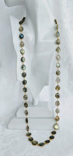 Load image into Gallery viewer, Gold and Labradorite gem chain
