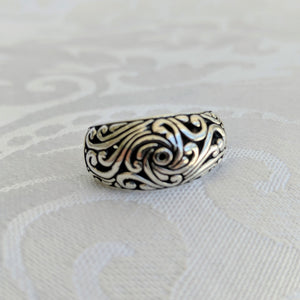 Sterling silver filagree ring