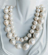 Load image into Gallery viewer, Double strand cultured freshwater pearl necklace
