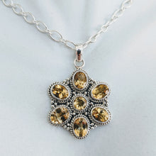 Load image into Gallery viewer, Citrine and Sterling silver pendant
