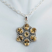 Load image into Gallery viewer, Citrine and Sterling silver pendant
