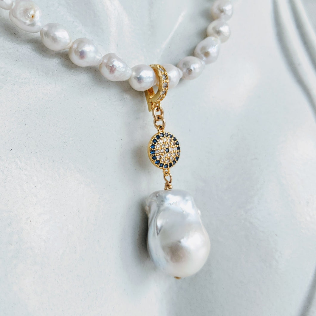 CZ and Baroque pearl enhancer