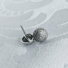 Load image into Gallery viewer, Sterling silver/CZ  post earrings
