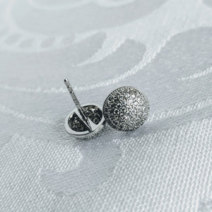 Sterling silver/CZ  post earrings